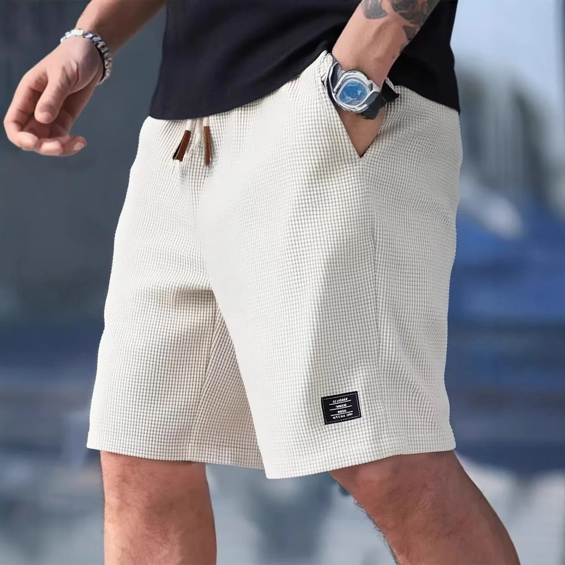 Mens Casual Summer Beach Shorts Breathable Summer Pants