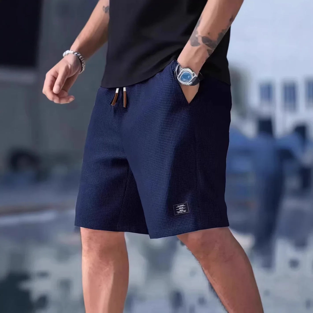 Mens Casual Summer Beach Shorts Breathable Summer Pants