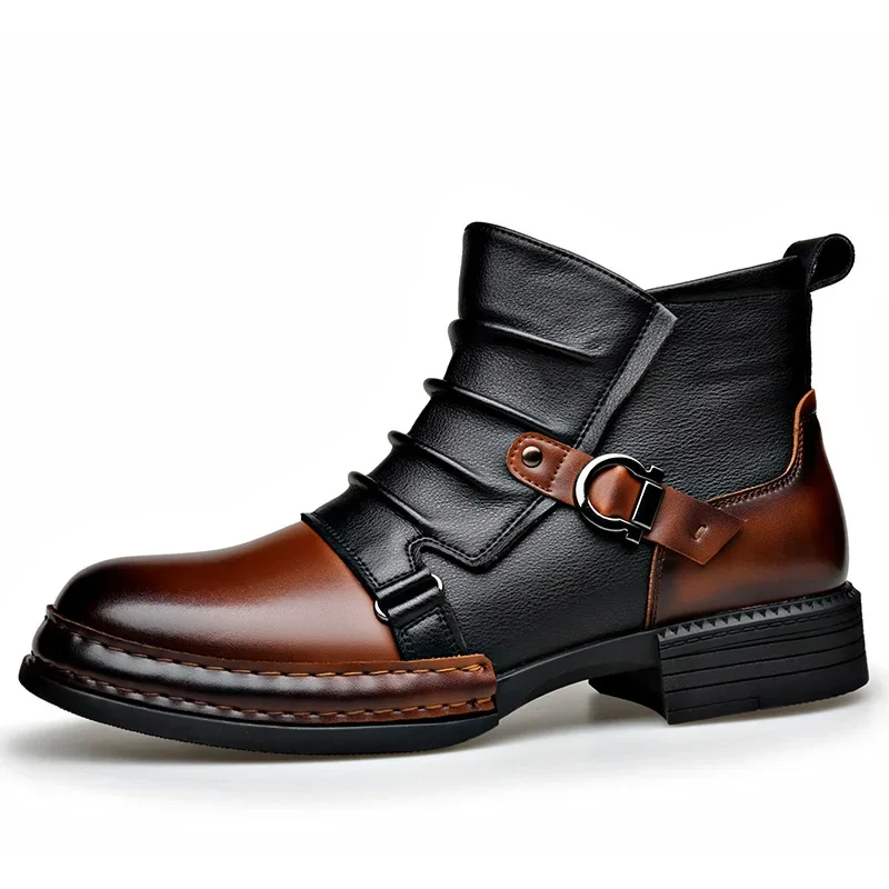 Men's Autumn Winter Retro Ankle Boots Modern Formal Shoes