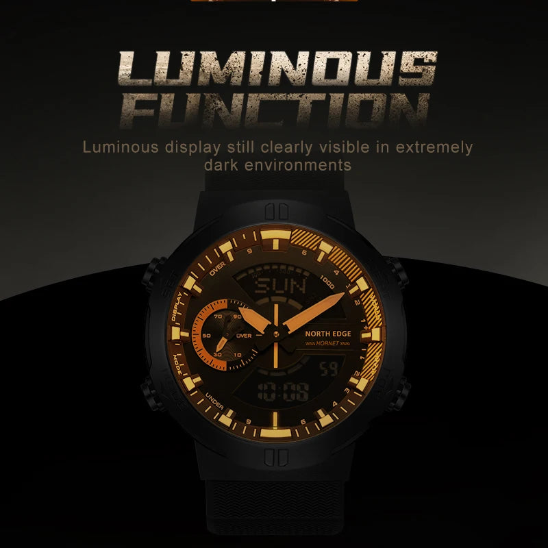 Men's Digital Sports Watch – 50M Waterproof Running Multipurpose Watch