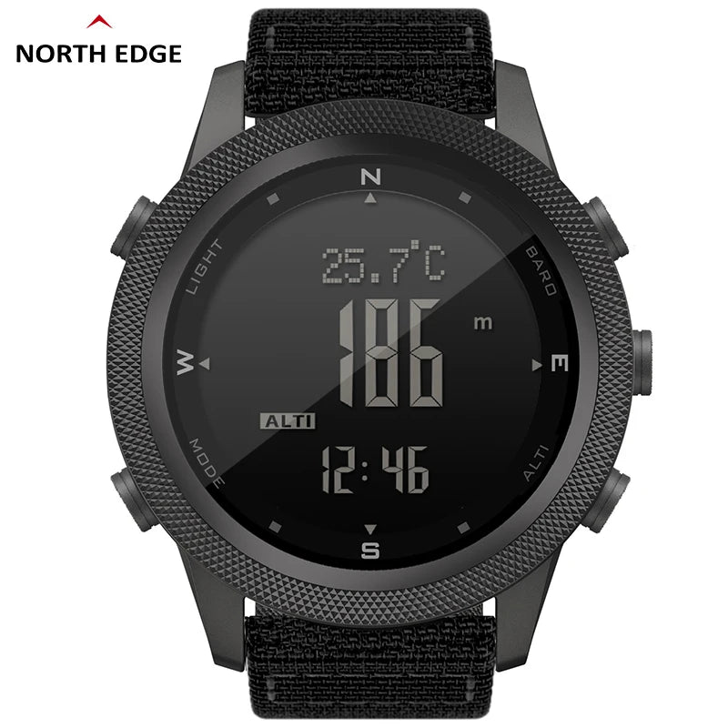 Men's Digital Sports Watch – Outdoor Tactical Waterproof Watch with Altimeter