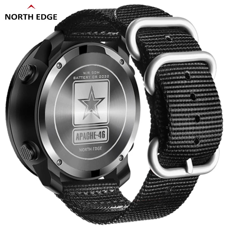 Men's Digital Sports Watch – Outdoor Tactical Waterproof Watch with Altimeter