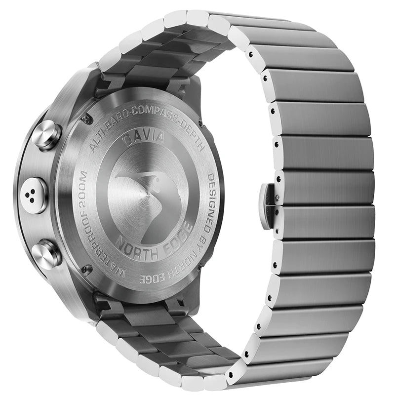 Men's Luxury Stainless Steel Diving Watch – 200M Waterproof Tactical Sports Wristwatch