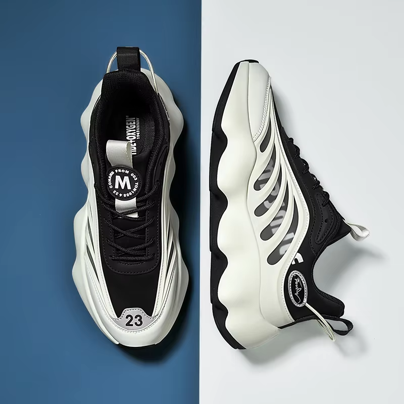 Men's Breathable Basketball Shoes | Cushioned Non-Slip Gym Sneakers