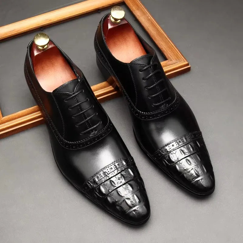 Men’s Genuine Leather Oxford Shoes - Formal business Wear