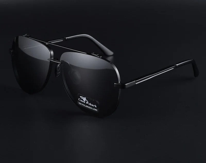 Men’s Polarized Shark Style Sunglasses – UV Protection Men's Fashion Eyewear