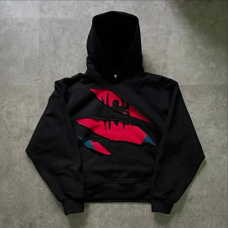 Modern Men Printed Hoodie Zipper Jacket