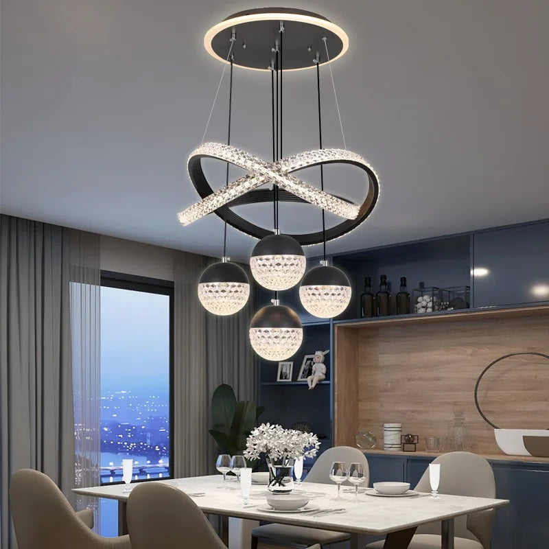 Modern Nordic LED Chandelier – Three-Color Dining & lamp; Living Room Pendant Light