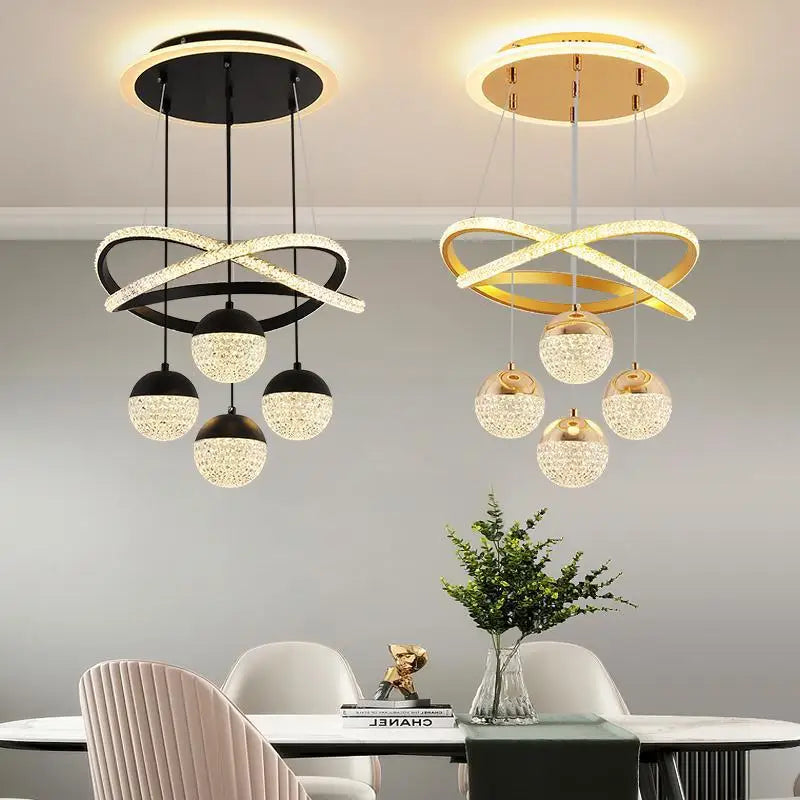 Modern Nordic LED Chandelier – Three-Color Dining & lamp; Living Room Pendant Light