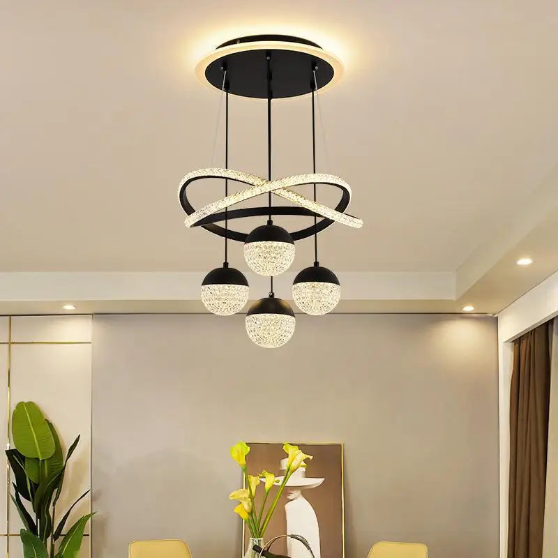 Modern Nordic LED Chandelier – Three-Color Dining & lamp; Living Room Pendant Light