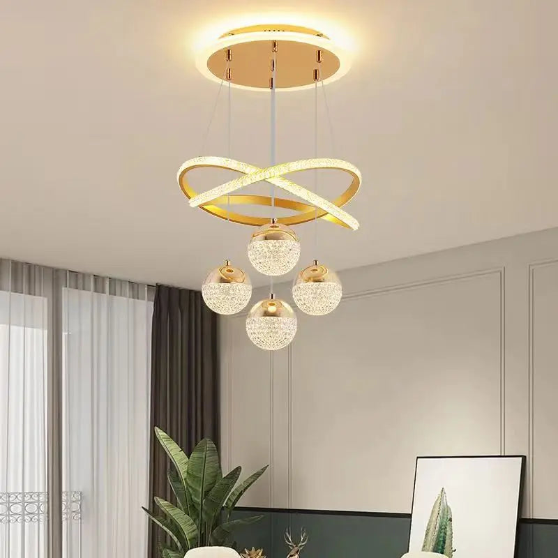 Modern Nordic LED Chandelier – Three-Color Dining & lamp; Living Room Pendant Light