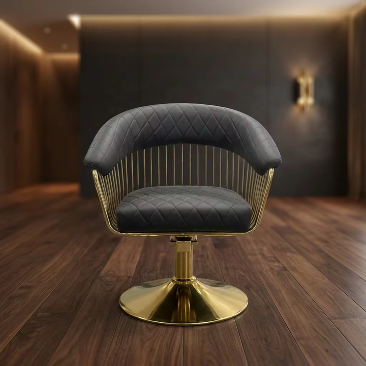 Modern Luxury Barber Chair with Adjustable Hydraulic Lift for Professional Salons