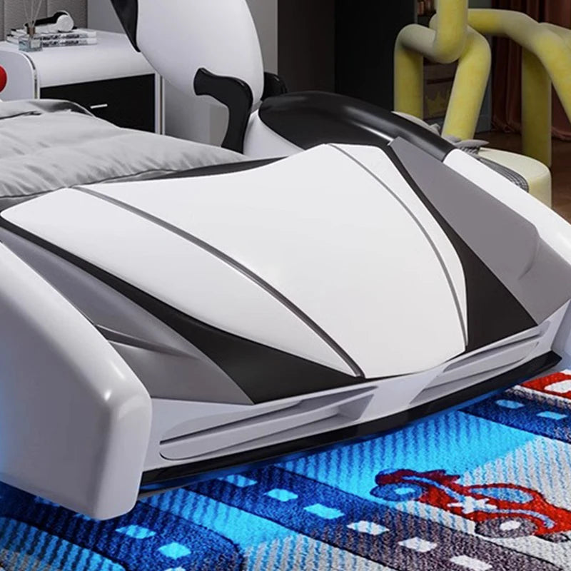 Modern Kids Wooden Car Bed with Music and Lights – Luxury Children's Bedroom Furniture