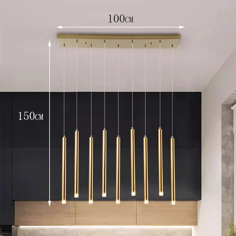 Modern Crystal Staircase Chandelier – Luxury LED Pendant Ceiling Light for High Ceilings, Living Room