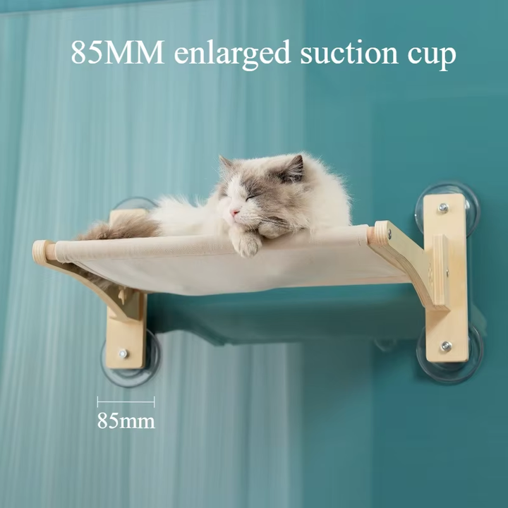 Modern Foldable Wall-Mounted Cat Hammock -High Load Bearing 20KG