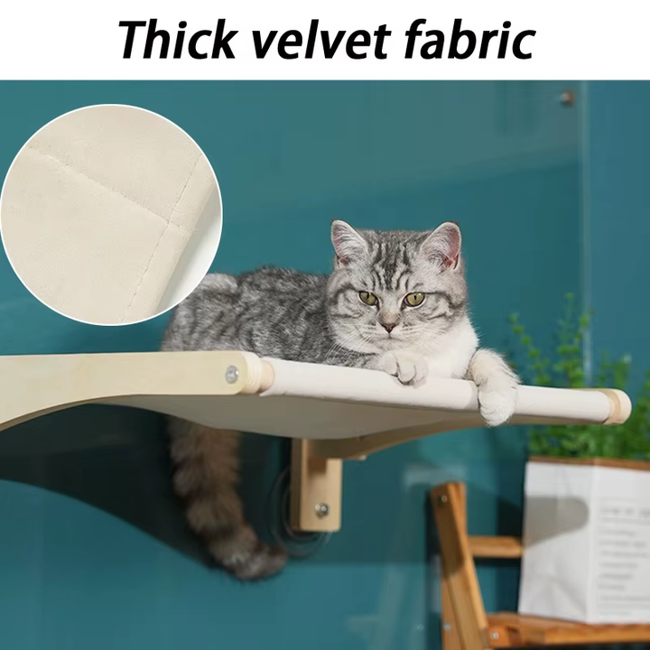 Modern Foldable Wall-Mounted Cat Hammock -High Load Bearing 20KG