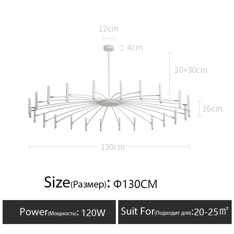 Modern LED Nordic Ceiling Chandelier for Living Room &amp; Dining Room
