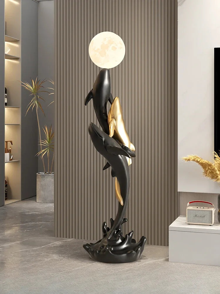 Modern Whale Sculpture – Nordic Animal Figurine Home Decor
