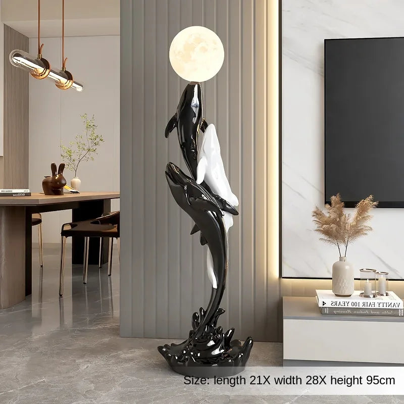Modern Whale Sculpture – Nordic Animal Figurine Home Decor