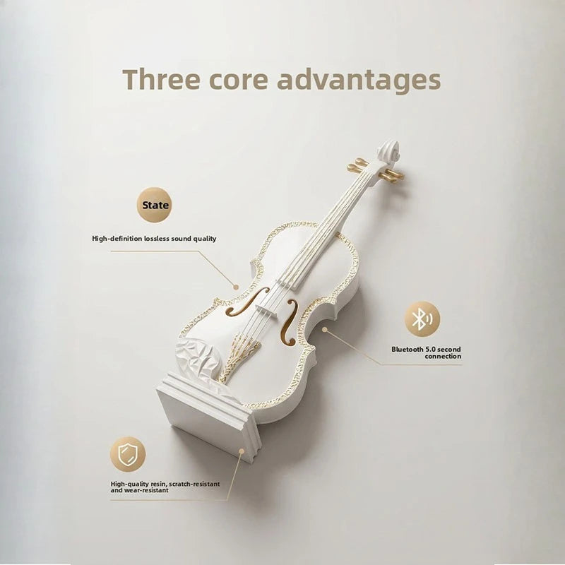 Modern Resin Violin Statue – Luxury Musical Sculpture & Home Decor