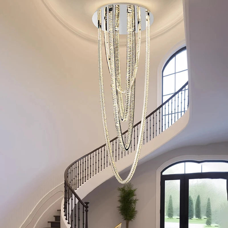 Modern LED Long Pendant Chandelier – Designer Hanging Light for Living &amp; Dining