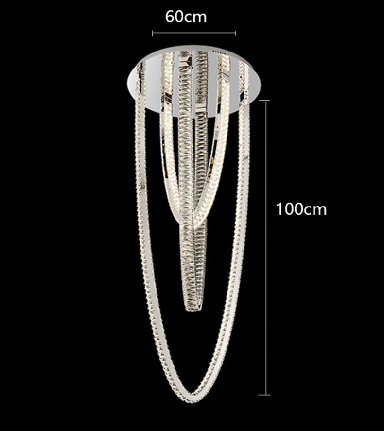 Modern LED Long Pendant Chandelier – Designer Hanging Light for Living &amp; Dining