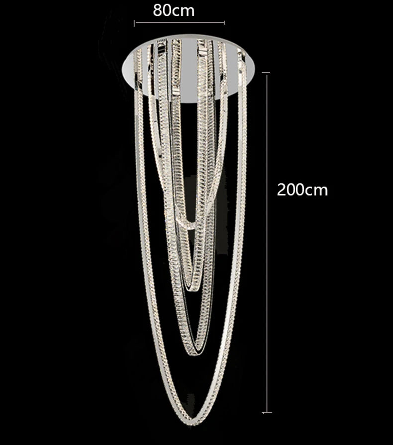 Modern LED Long Pendant Chandelier – Designer Hanging Light for Living &amp; Dining