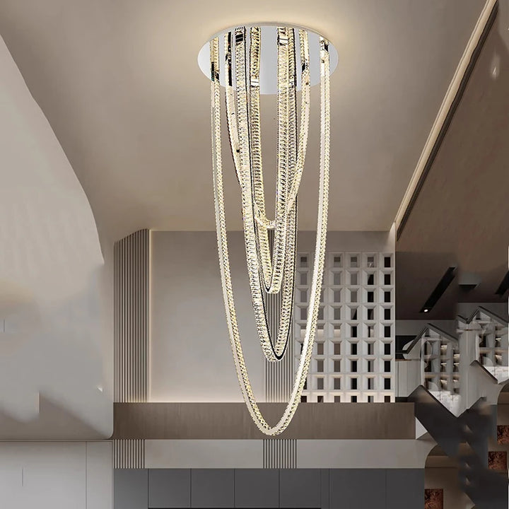 Modern LED Long Pendant Chandelier – Designer Hanging Light for Living &amp; Dining