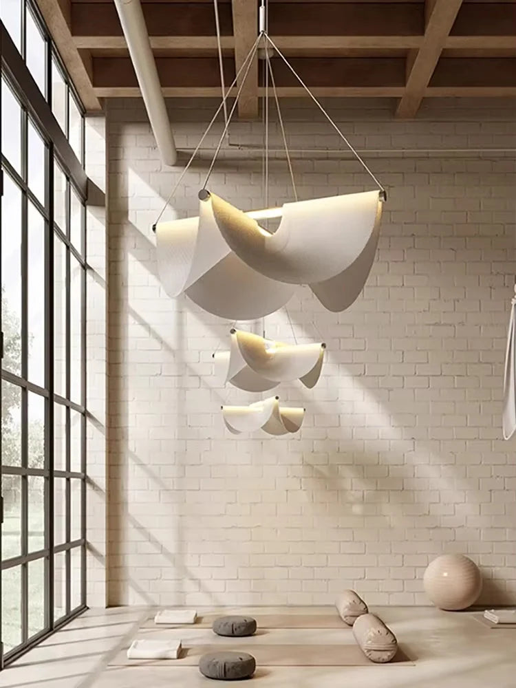 Modern LED Long Pendant Chandelier – Designer Hanging Light for Living Dining