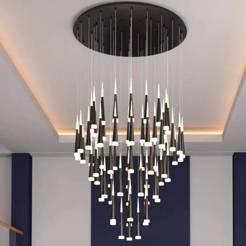 Modern LED Pendant Lights for Stairwells | Suspended Stairwell Lighting Fixture