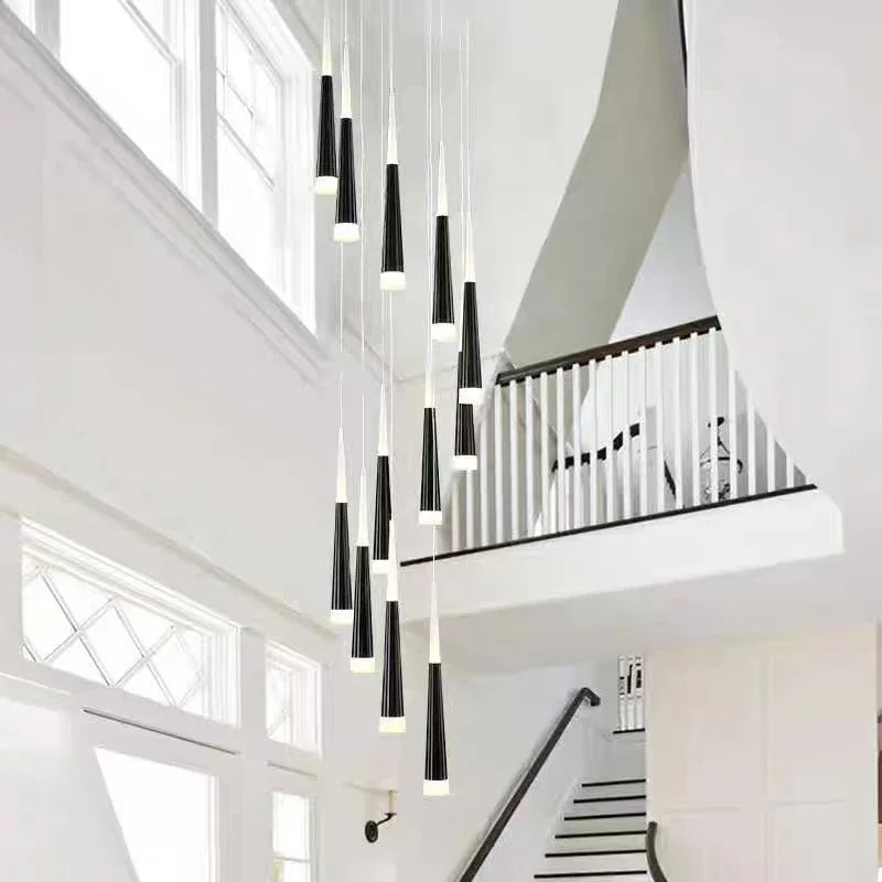 Modern LED Pendant Lights for Stairwells | Suspended Stairwell Lighting Fixture