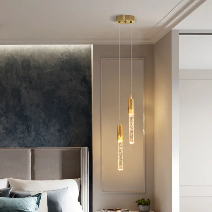 Modern Luxury Crystal Pendant Lamp – Bedroom, Living Room & Kitchen Lighting