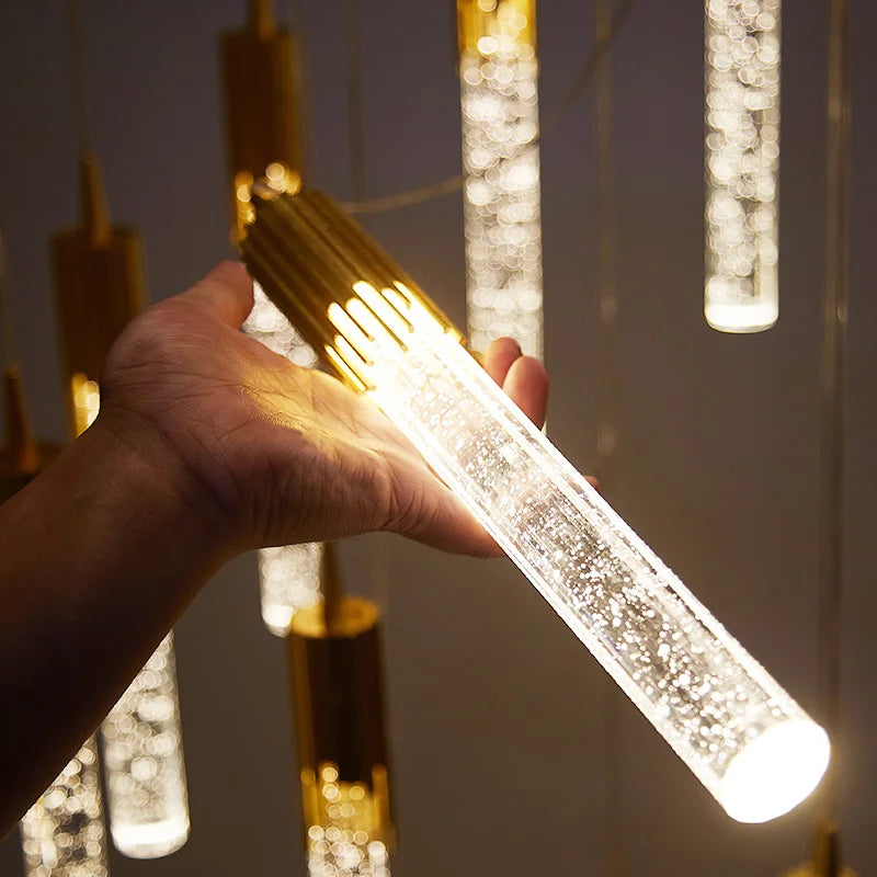 Modern Luxury Crystal Pendant Lamp – Bedroom, Living Room & Kitchen Lighting