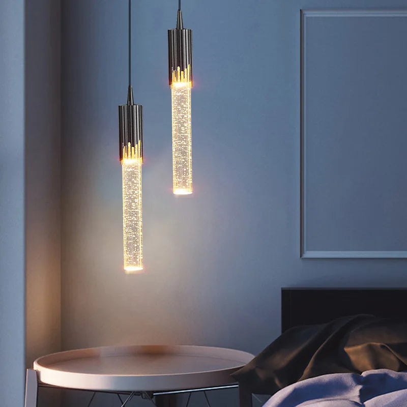Modern Luxury Crystal Pendant Lamp – Bedroom, Living Room & Kitchen Lighting
