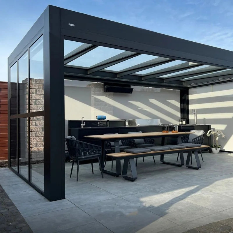 Luxury Bioclimatic Aluminum Pergola Gazebo for Modern Outdoor Living