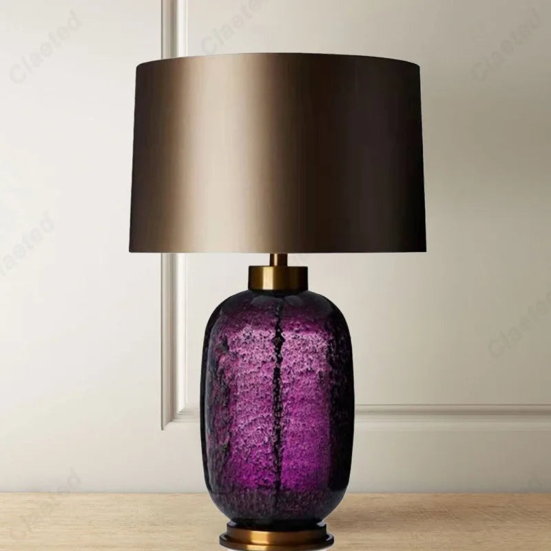 Modern Minimalist LED Glass Table Lamp for Luxury Bedroom and Living Room Decor