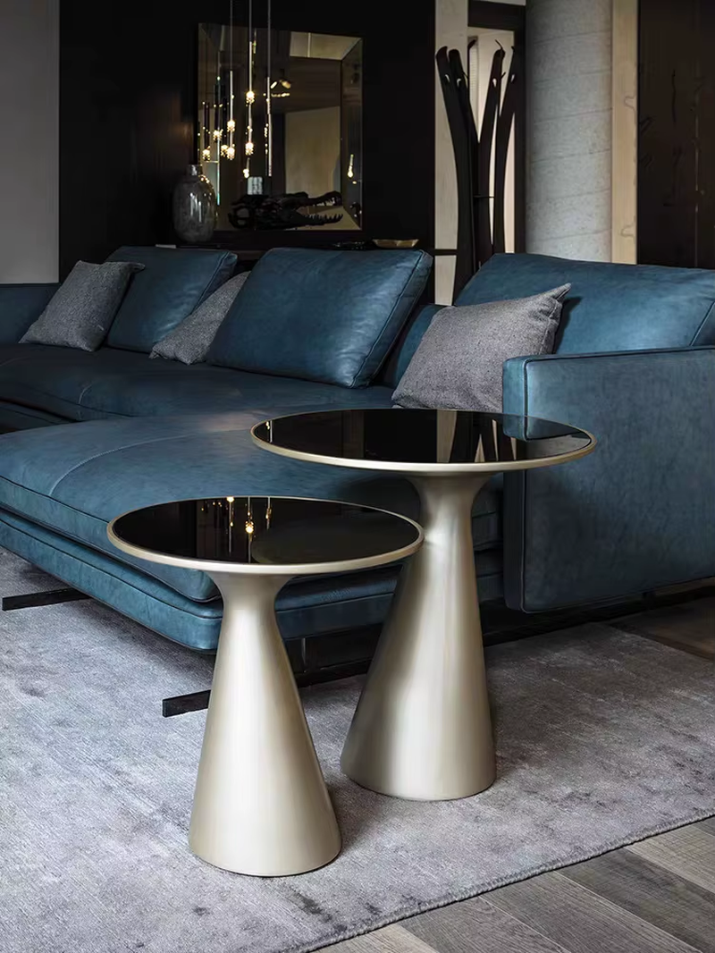 Premium Living Room Household Creative Tempered Glass Side Tables