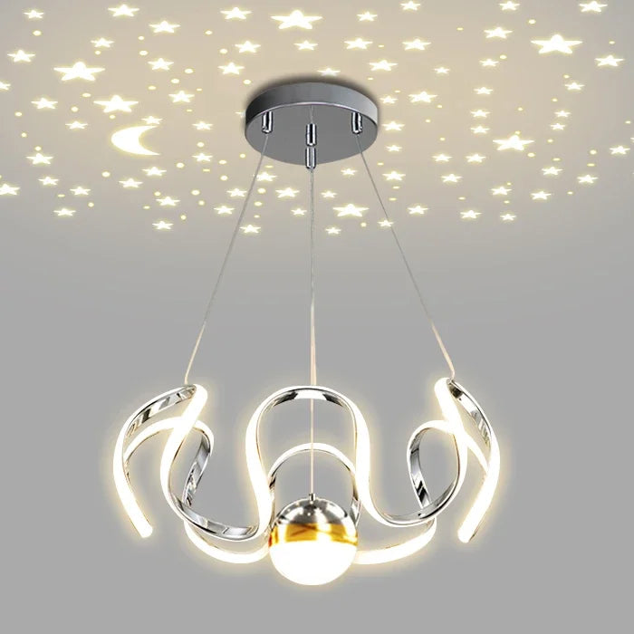 Modern Artistic LED Chandelier – Stylish Pendant Ceiling Light