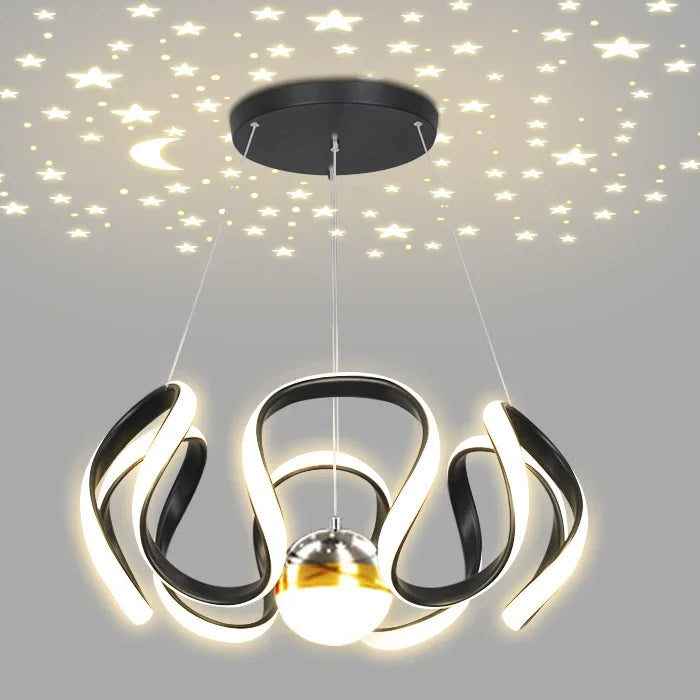 Modern Artistic LED Chandelier – Stylish Pendant Ceiling Light