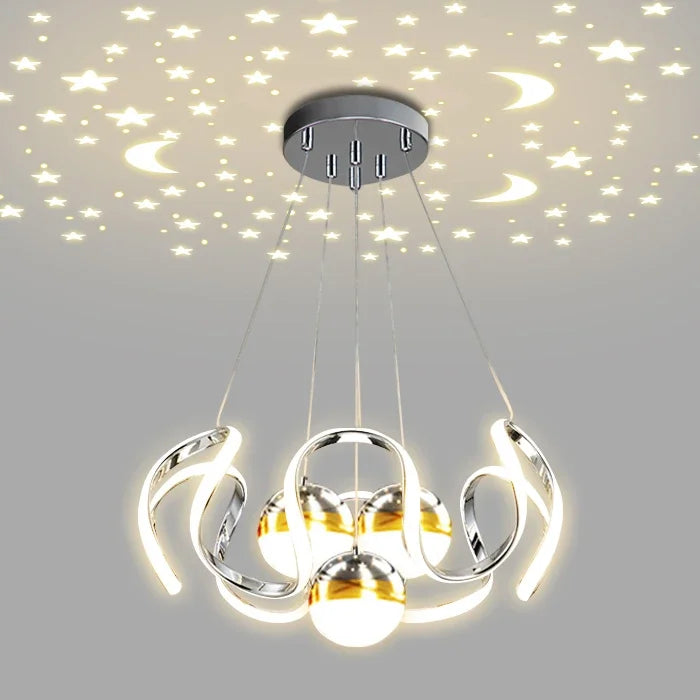Modern Artistic LED Chandelier – Stylish Pendant Ceiling Light