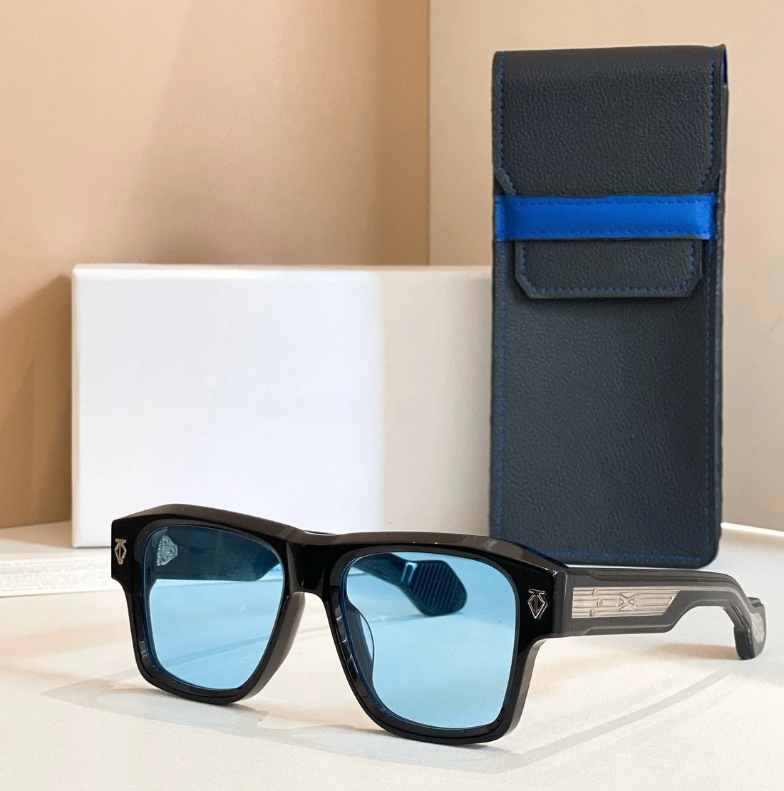 Modern Unisex Vintage Acetate Sunglasses – Thick Handmade Retro UV Protection Eyewear
