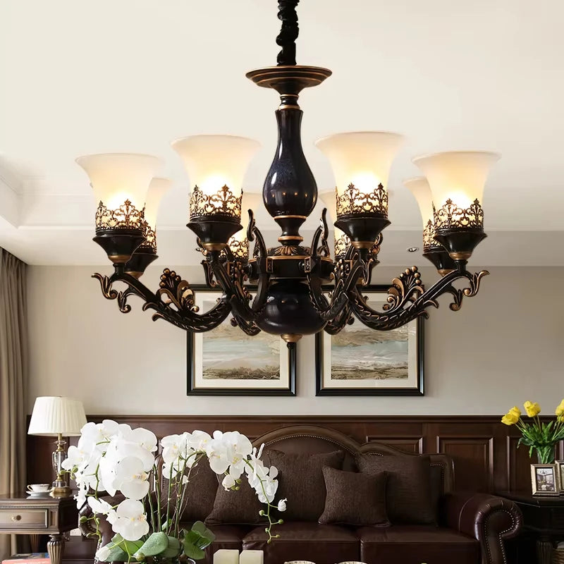 Modern French Retro LED Pendant Light – Luxury Home Lighting