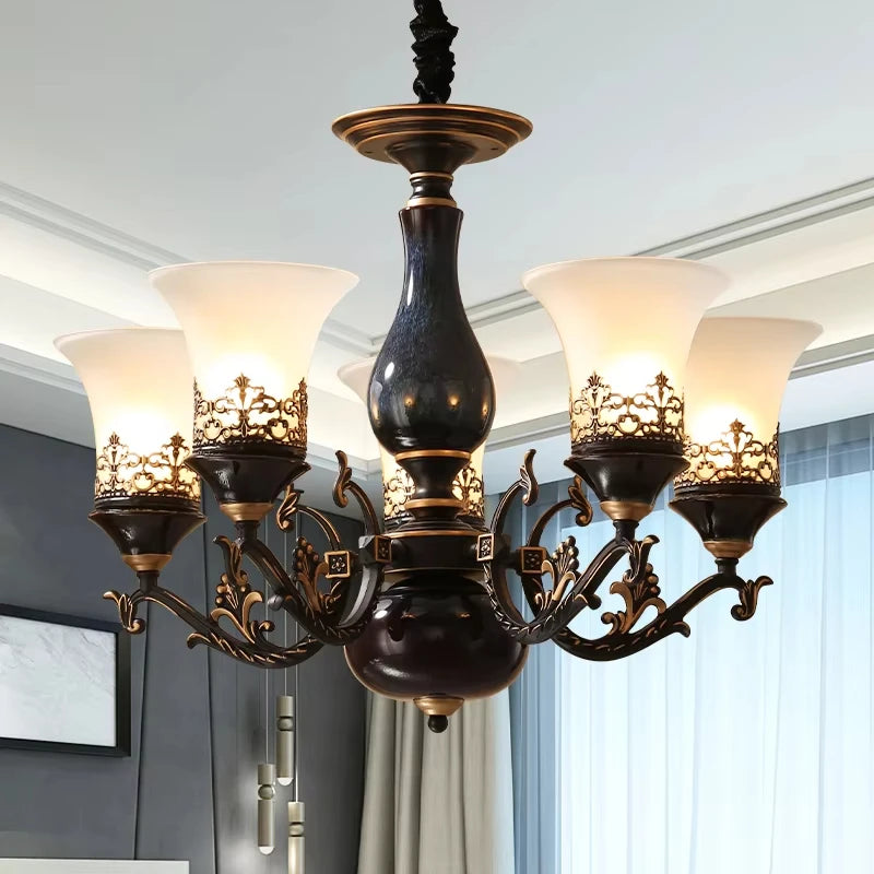 Modern French Retro LED Pendant Light – Luxury Home Lighting