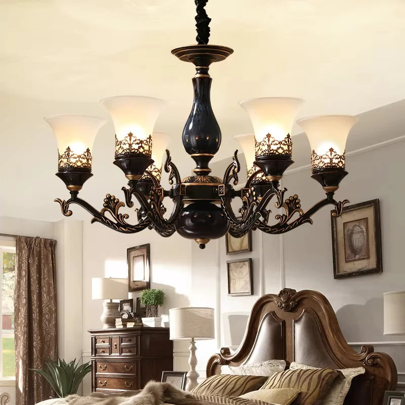 Modern French Retro LED Pendant Light – Luxury Home Lighting
