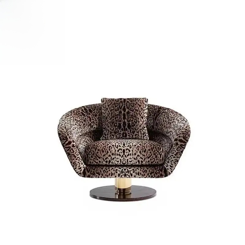 Modern Luxe High-Back Fabric Armchair Home Decor