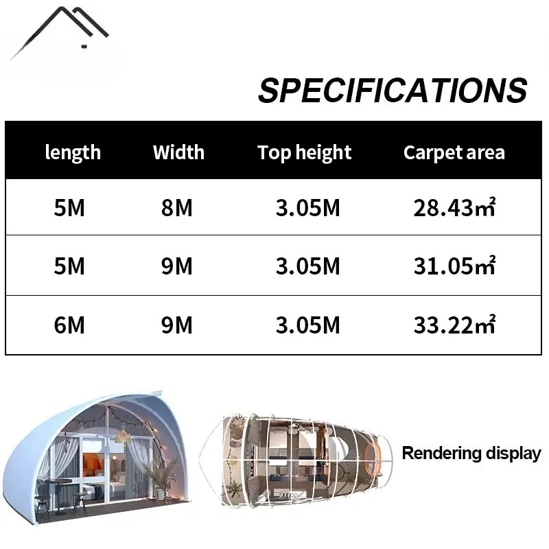 Modern Outdoor Camping Party Tent Shell Luxury Hotel Tent