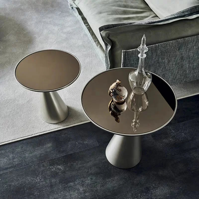 Premium Living Room Household Creative Tempered Glass Side Tables