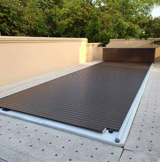 Automatic Swimming Pool  Cover Family Pool Safety Motorized