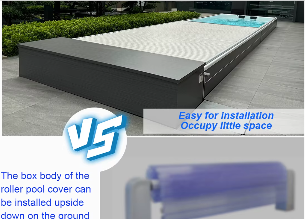 Automatic Swimming Pool  Cover Family Pool Safety Motorized
