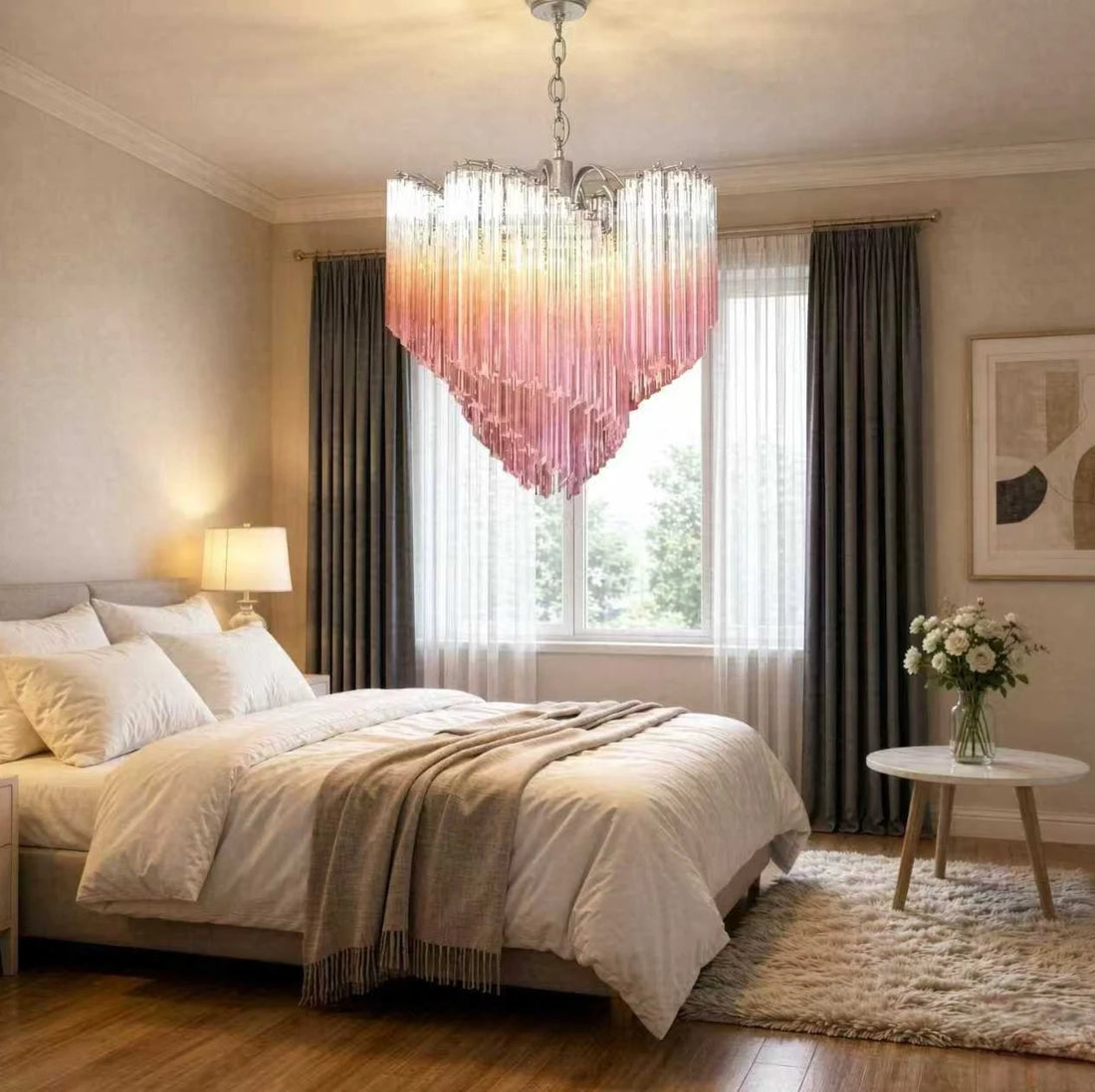 Modern LED Long Pendant Chandelier – Designer Hanging Light for Living &amp; Dining